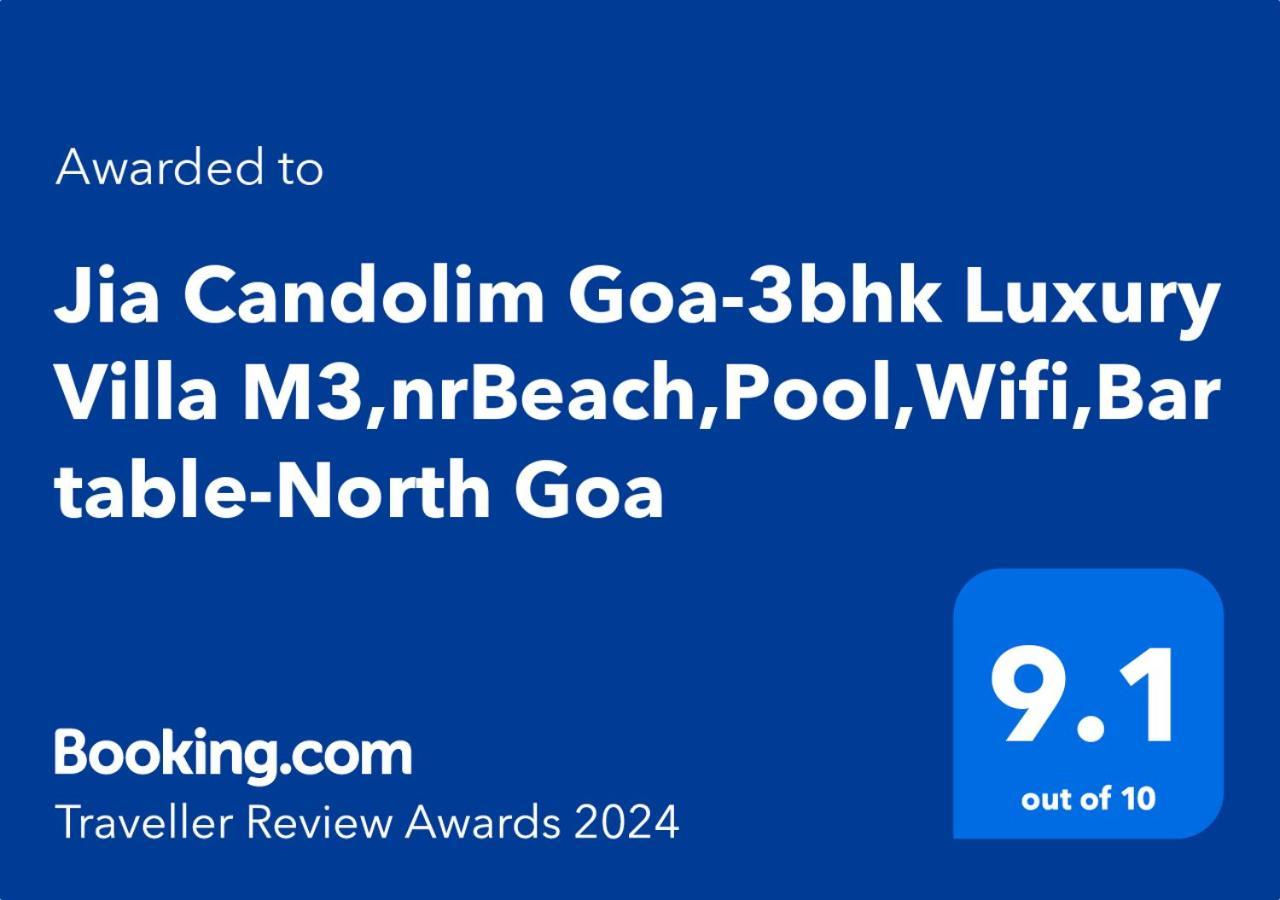 Villa M - Jia 3- 3Bhk In Candolim, Pool Facing, Near Beach, Breakfast Included Kültér fotó
